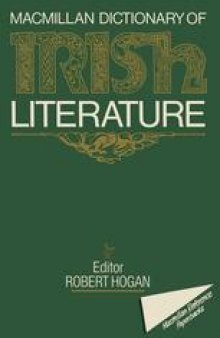 The Macmillan Dictionary of Irish Literature