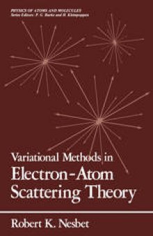 Variational Methods in Electron-Atom Scattering Theory