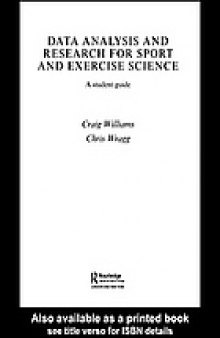 Data analysis and research for sport and exercise science : a student guide