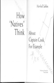 How ''natives'' think: about Captain Cook, for example
