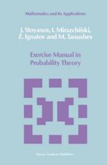 Exercise manual in probability theory