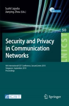 Security and privacy in communication networks