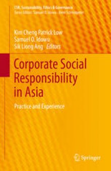 Corporate Social Responsibility in Asia: Practice and Experience