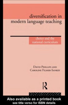 Diversification in Modern Language Teaching: Choice and the National Curriculum