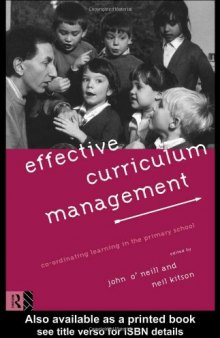 Effective Curriculum Management: Coordinating Learning in the Primary School