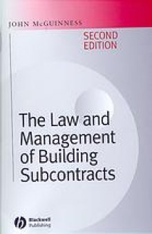 The law and management of building subcontracts