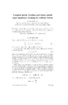 Coupled Klein-Gordon and Born-Infeld type equations looking for solitary waves