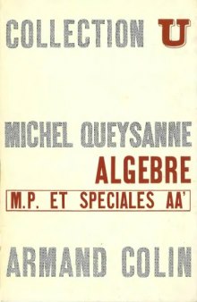 Algebre: M.P. et Speciales A-A'