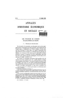 Annales d’histoire économique et sociale - Revue trimestrielle - Tome III - Annee 1929