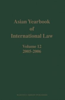 Asian Yearbook of International Law 2005-2006 (Asian Yearbook of International Law)