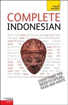 Complete Indonesian: A Teach Yourself Guide