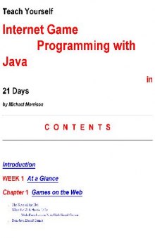 Internet Game Programming with Java in 21 Days