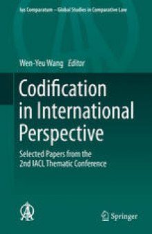 Codification in International Perspective: Selected Papers from the 2nd IACL Thematic Conference