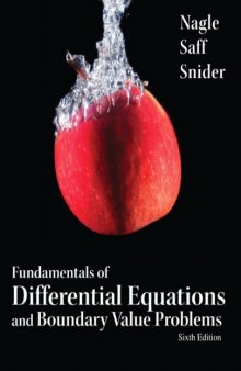 Fundamentals of Differential Equations and Boundary Value Problems, Sixth Edition  