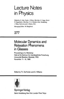 Molecular dynamics and relaxation phenomena in glasses