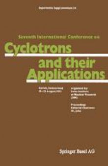 Seventh International Conference on Cyclotrons and their Applications: Zürich, Switzerland, 19–22 August 1975