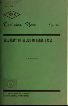 SOLUBILITY OF SOLIDS IN DENSE GASES