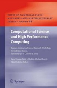 Computational Science and High Performance Computing: Russian-German Advanced Research Workshop, Novosibirsk, Russia, September 30 to October 2, 2003