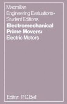 Electromechanical Prime Movers: Electric Motors