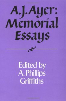 A. J. Ayer: Memorial Essays (Royal Institute of Philosophy Supplements (No. 30))