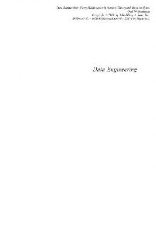 Data engineering: Fuzzy mathematics in systems theory and data analysis