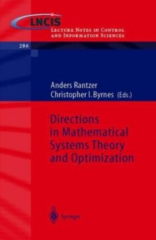 Directions in mathematical systems theory and optimization