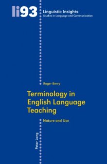Terminology in English Language Teaching: Nature and Use