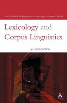 Lexicology and Corpus Linguistics (Open Linguistics)