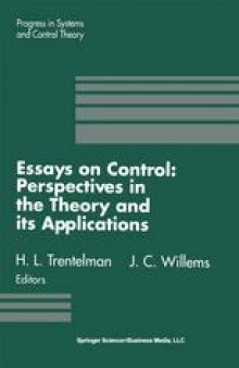 Essays on Control: Perspectives in the Theory and its Applications
