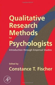 Qualitative Research Methods for Psychologists: Introduction through Empirical Studies