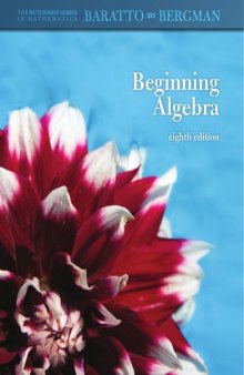 Beginning Algebra, 8th edition  