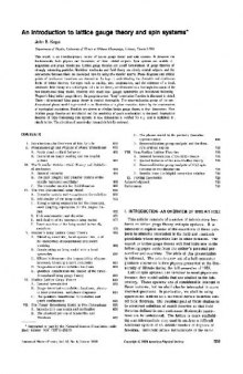 Introduction to lattice gauge theory and spin systems