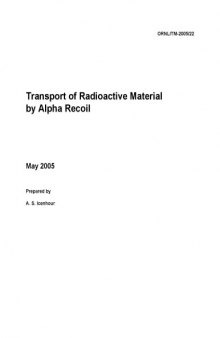 Transport of Radioactive Material by Alpha Recoil