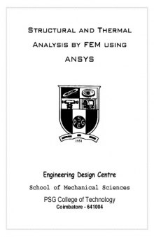 structural analysis by FEM using ANSYS 
