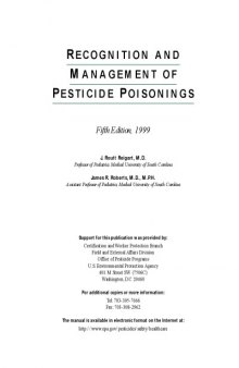 Recognition and management of pesticide poisonings