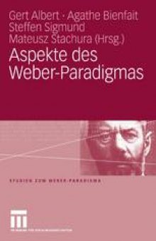Aspekte des Weber-Paradigmas: Festschrift für Wolfgang Schluchter