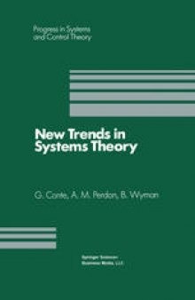 New Trends in Systems Theory: Proceedings of the Università di Genova-The Ohio State University Joint Conference, July 9–11, 1990