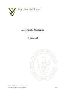 Algebraische Meetkunde [Lecture notes]