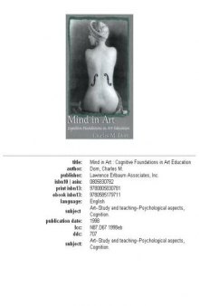 Mind in art: cognitive foundations in art education