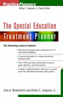 The Special Education Treatment Planner (Practice Planner)