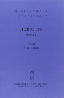 Q. Horatius Flaccus: Opera