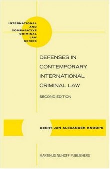 Defenses in Contemporary International Criminal Law 