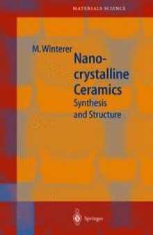 Nanocrystalline Ceramics: Synthesis and Structure