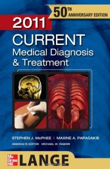 CURRENT Medical Diagnosis and Treatment 2011, 50th Edition