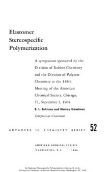 Elastomer Stereospecific Polymerization