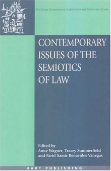 Contemporary Issues of the Semiotics of Law (Onati International Series in Law and Society)
