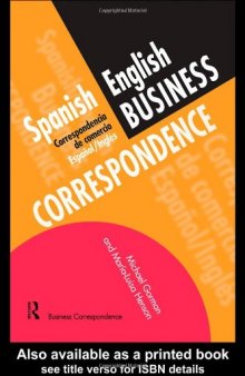 Spanish Business Correspondence (Languages for Business)