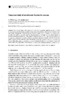 Numerical study of mixed-mode fracture in concrete