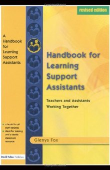 A handbook for learning support assistants: teachers and assistants working together  