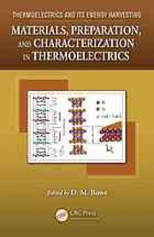 Materials, preparation, and characterization in thermoelectrics
